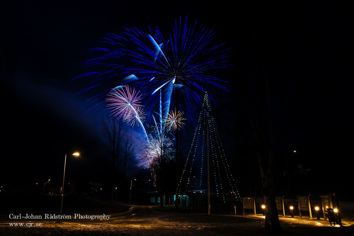 Fireworks in Åsele -Fyrverkerier i Åsele